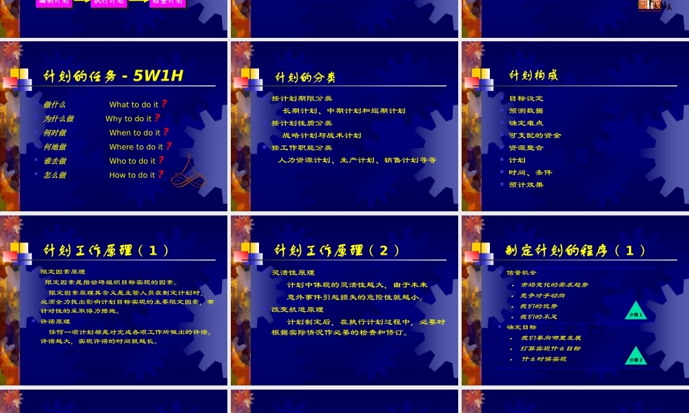 天津财经大学 管理学 第3章 计划