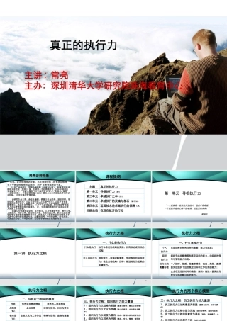 如何成为e时代的成功者经典讲义之三十二卓越执行的灵