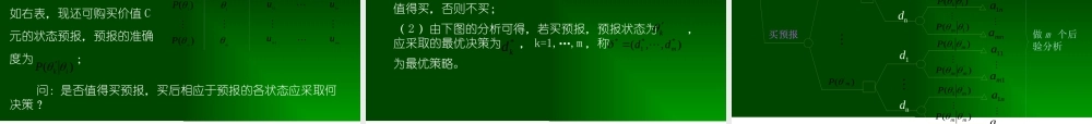 天津大学管理学院运筹学课件第七章 风险型决策