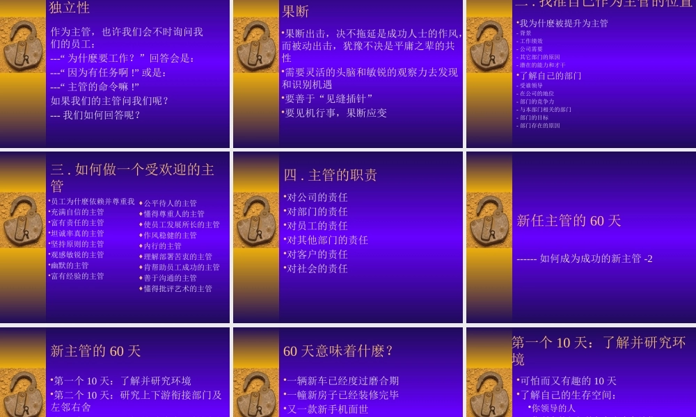 如何成为成功的新主管（PPT190页)