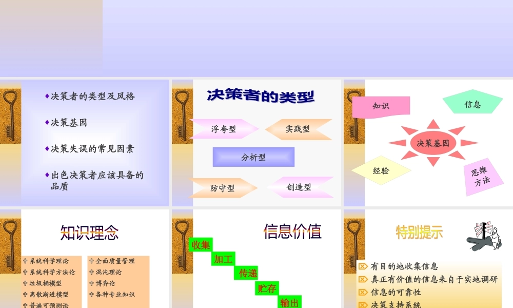 如何成为出色的决策者讲义