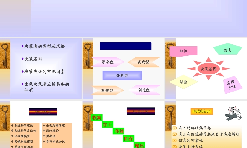 如何成为出色的决策者讲义课件