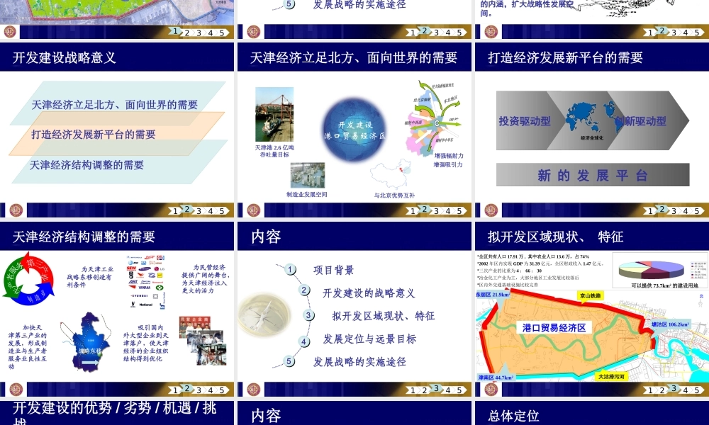 天津港口贸易经济区发展战略研究
