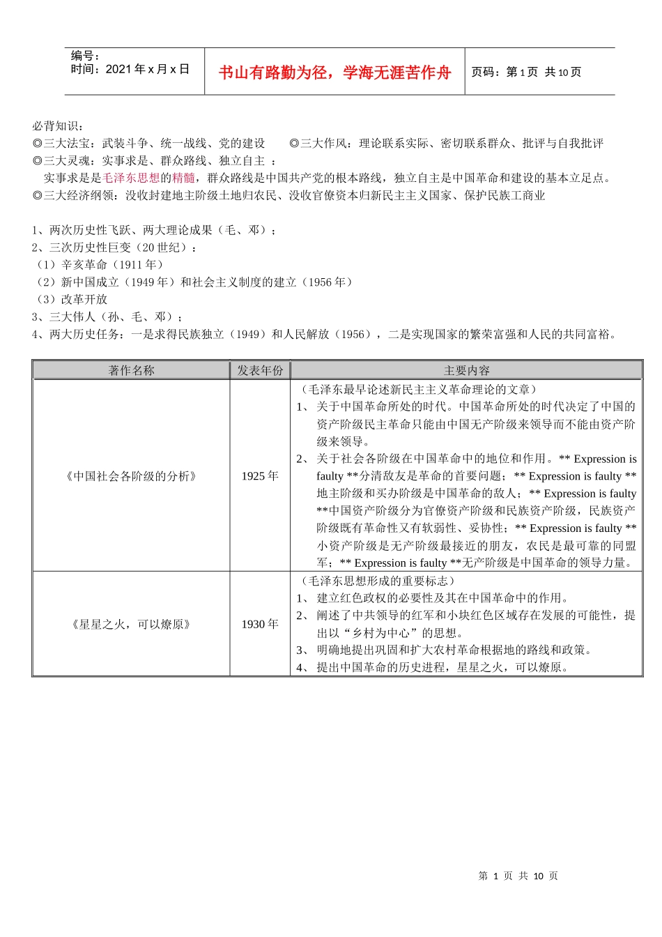 毛概必考文献+中央会议_第1页