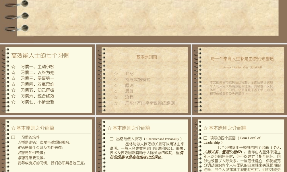 如何成为高效能人士