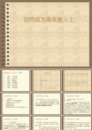 如何成为高效能人士