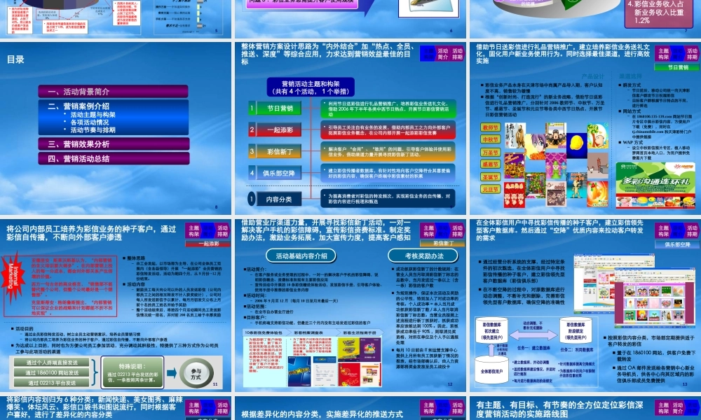 天津公司“彩信业务全方位定位的深度营销”案例(0423)