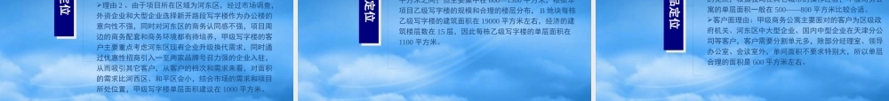 天津海河新天地商业项目写字楼定位报告