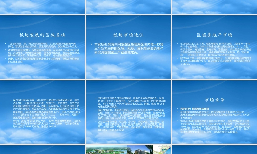 天津汉沽游乐港项目营销推广思路86P