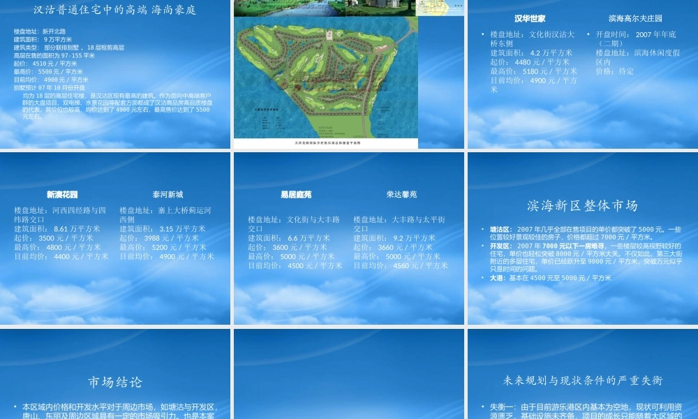 天津汉沽游乐港项目营销推广思路86P