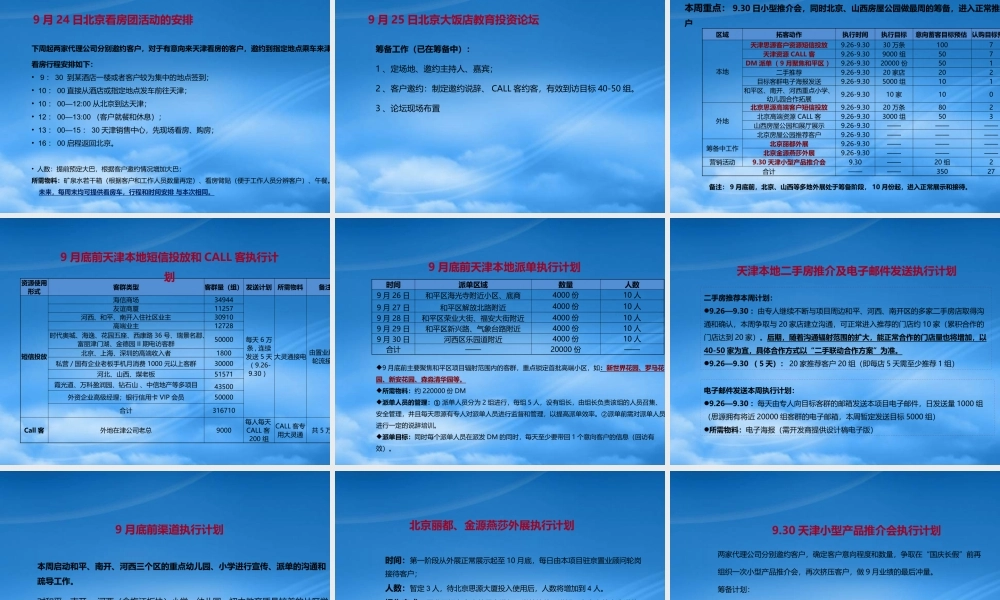 天津和记黄埔都会轩项目蓄客执行报告