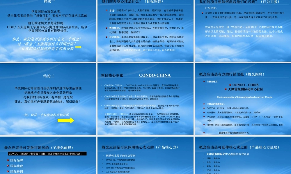 天津华夏国际公寓项目广告推广策略提案-78PPT