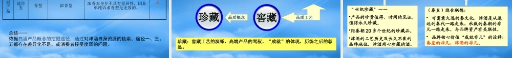 天津津酒XXXX年度品牌战略规划案