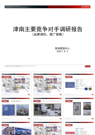 天津津南区主要竞争对手调研报告