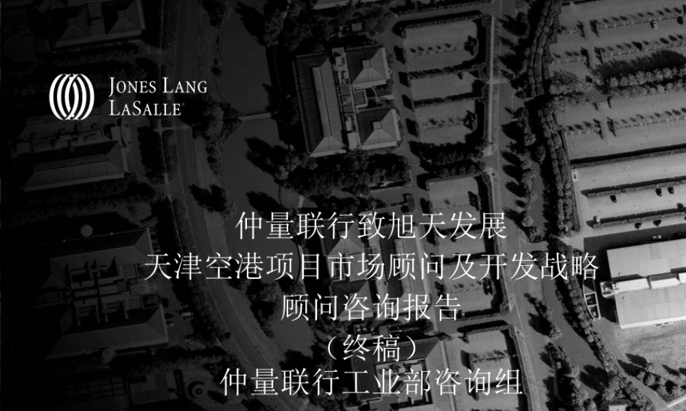 天津空港项目市场顾问及开发战略顾问咨询报告