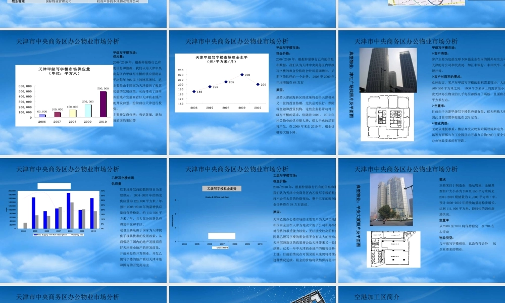 天津空港项目市场顾问及开发战略顾问咨询报告