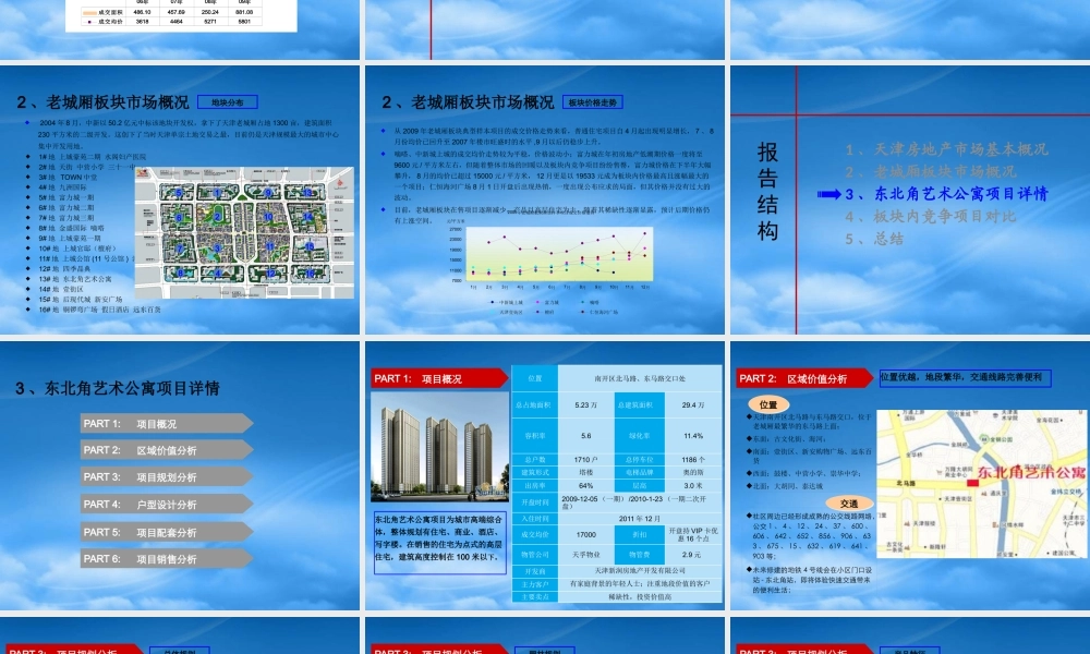 天津老城厢东北角艺术公寓项目分析报告_26PPT_XXXX年