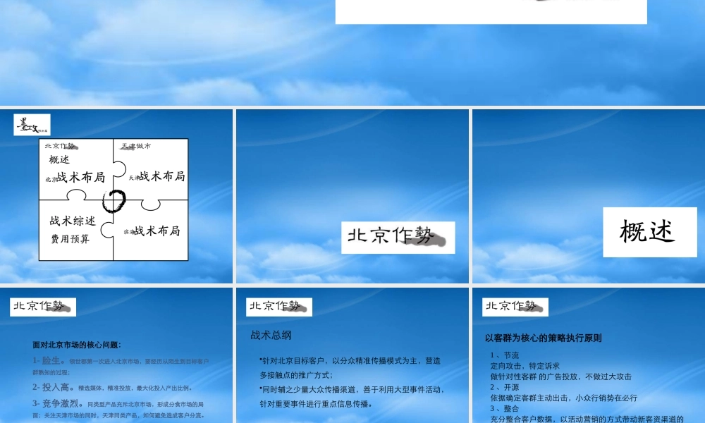 天津领世郡项目北京天津推广策略方案_123PPT_GVL广告
