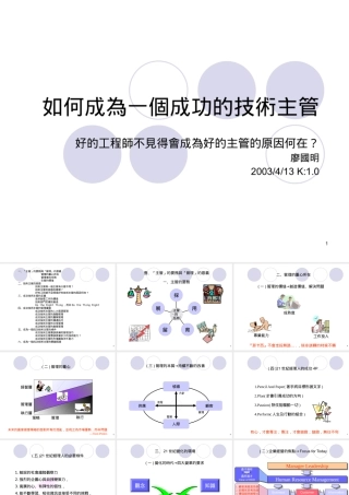 如何成为一个成功的技术主管
