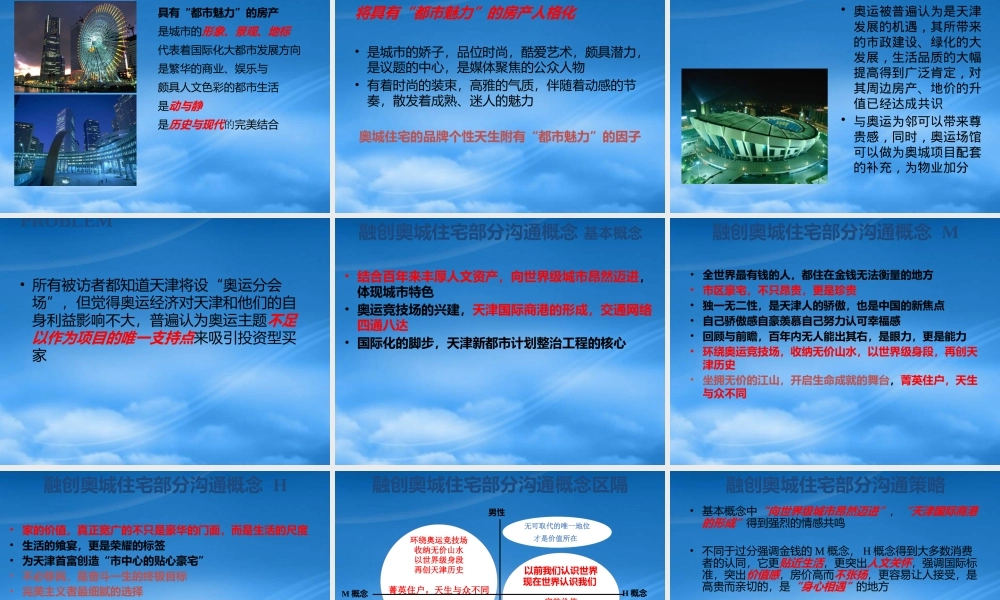 天津某地产奥城商业住宅部分品牌及沟通策略分析