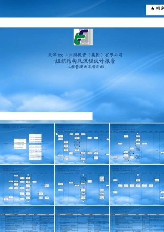 天津某工业园投资集团组织结构及项目流程设计