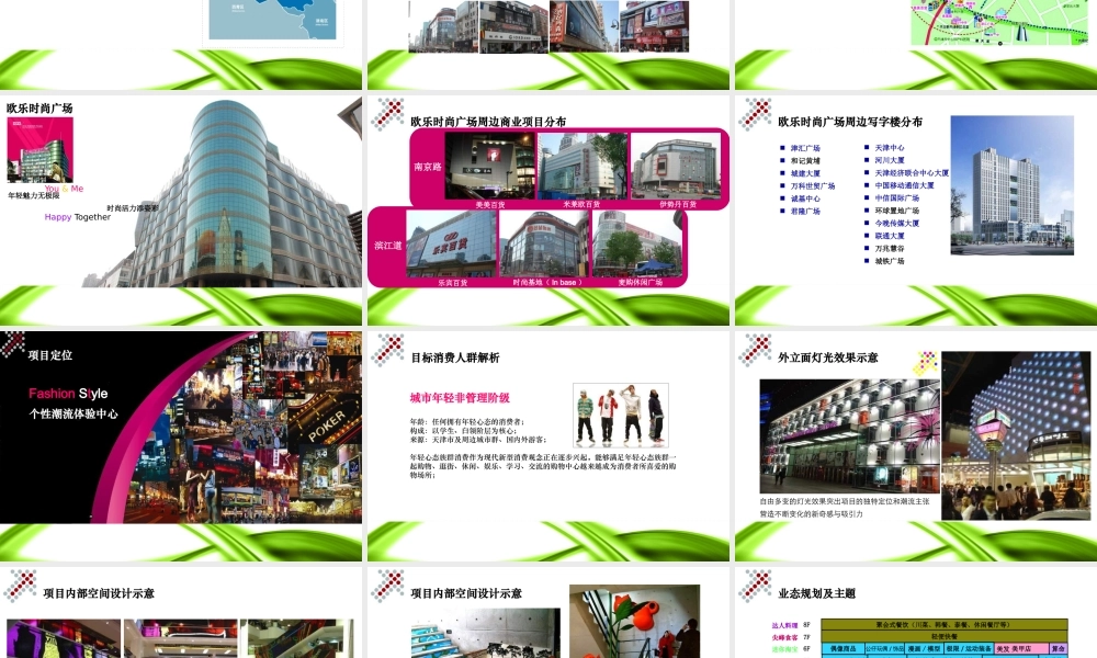 天津欧乐时尚广场招商书