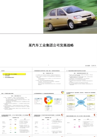 天津汽车工业集团发展战略