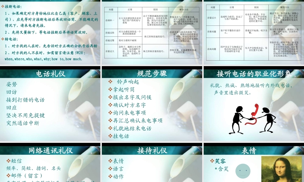 服务礼仪培训--礼行天下