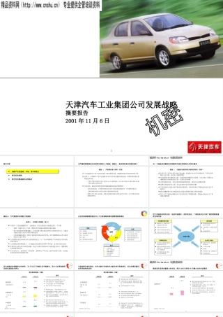 天津汽车工业集团公司发展战略报告