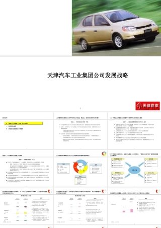 天津汽车工业集团公司发展战略摘要报告