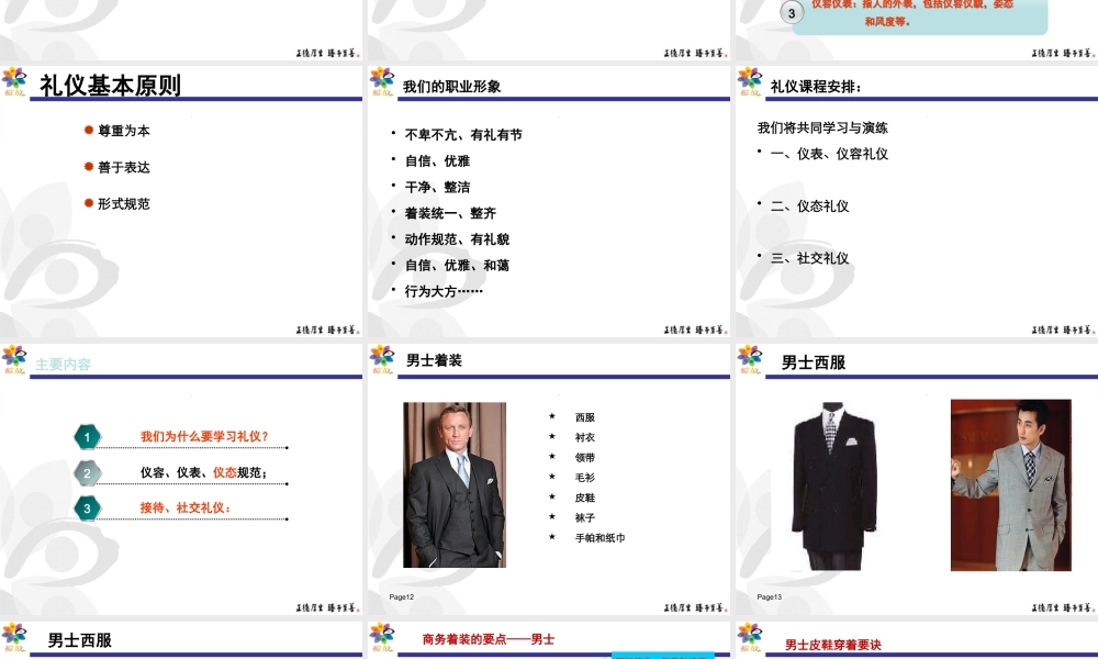 服务礼仪-商务礼仪培训