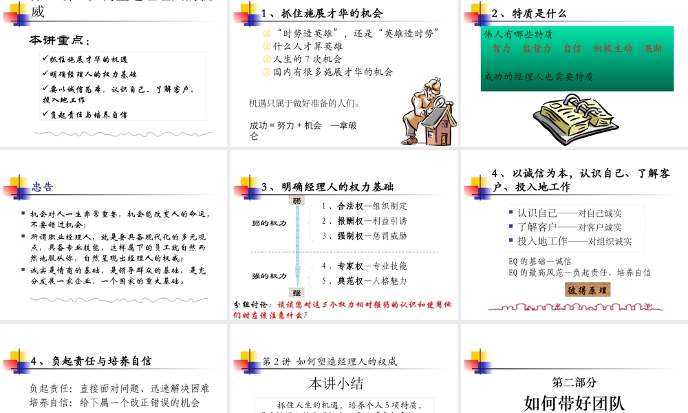 如何成为一名成功的职业经理人(PPT 86页)6