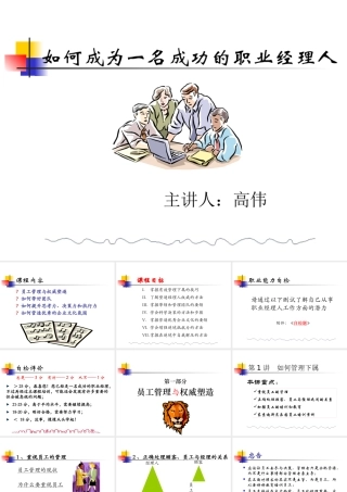 如何成为一名成功的职业经理人(PPT 86页)6