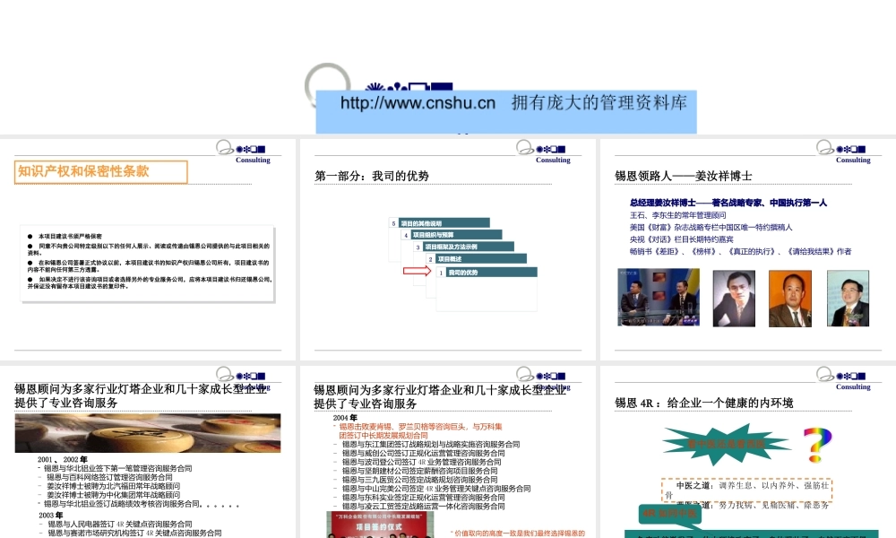 天津市金轮自行车集团有限公司4R运营咨询项目建议书--wumingjon