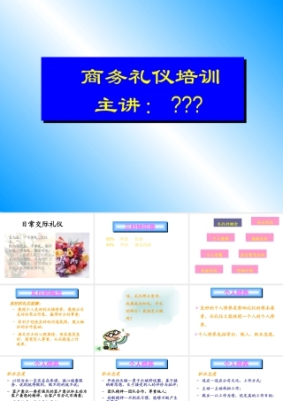 天津钛讯通信科技有限公司商务礼仪培训