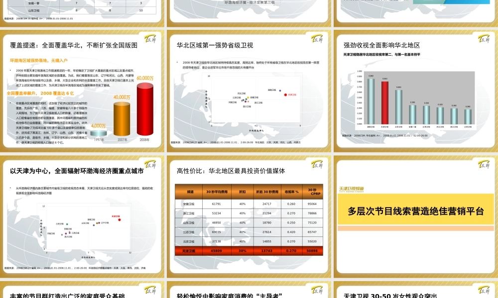 天津卫视招商推广方案(ppt 60) 