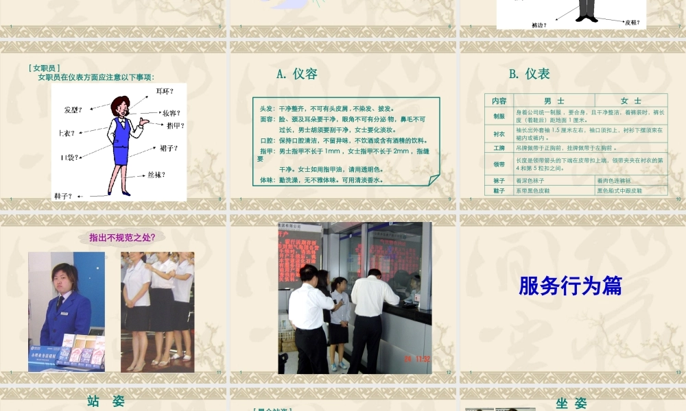 服务礼仪与规范培训讲座