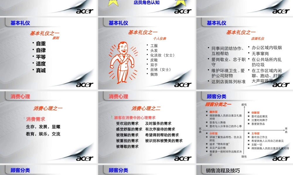 服务礼仪与销售技巧培训
