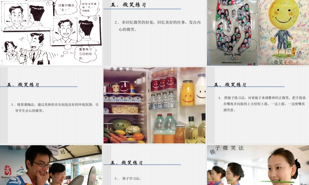 服务礼仪之微笑服务（PPT30页)