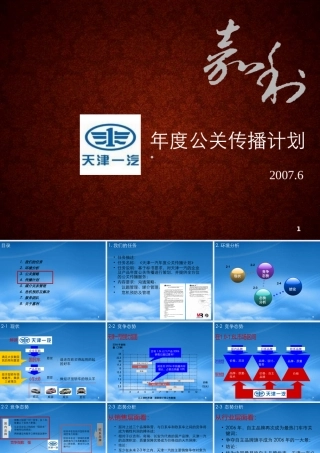 天津一汽年度公关传播策略