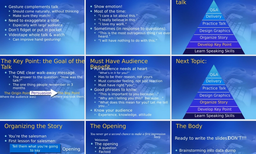 如何成为一位好报告人