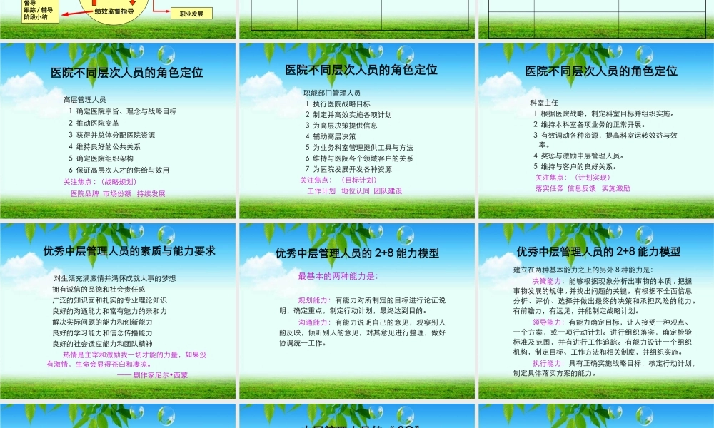天津长庚医院如何提升医院中层干部的执行力