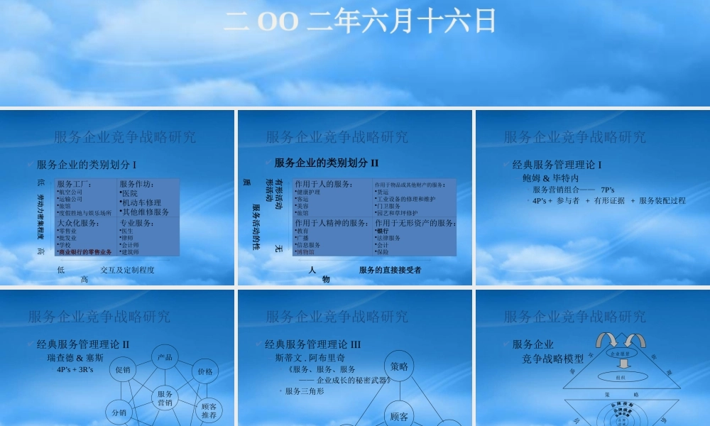 服务企业竞争战略