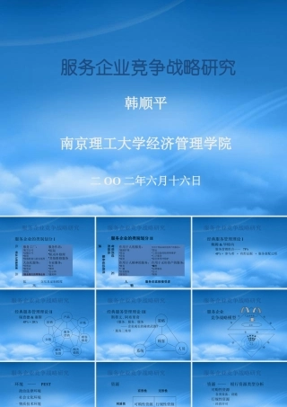 服务企业竞争战略