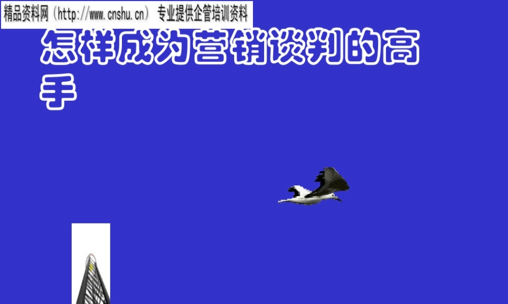 如何成为营销谈判的高手(ppt 91页)6