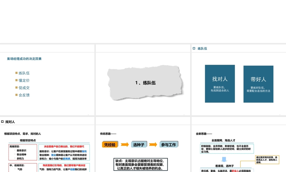 如何成为优秀的案场经理(PPT 82页)