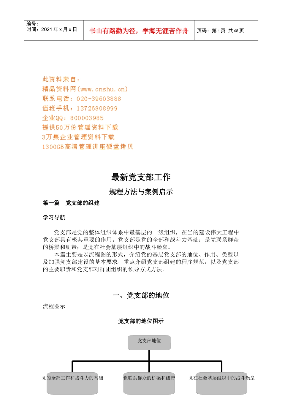 最新党支部工作细则与案例分析_第1页