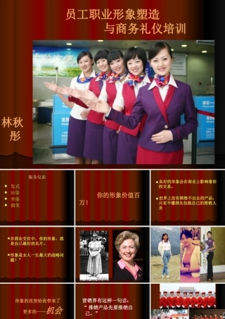 服务人员形象及礼仪培训发型、坐姿、站姿