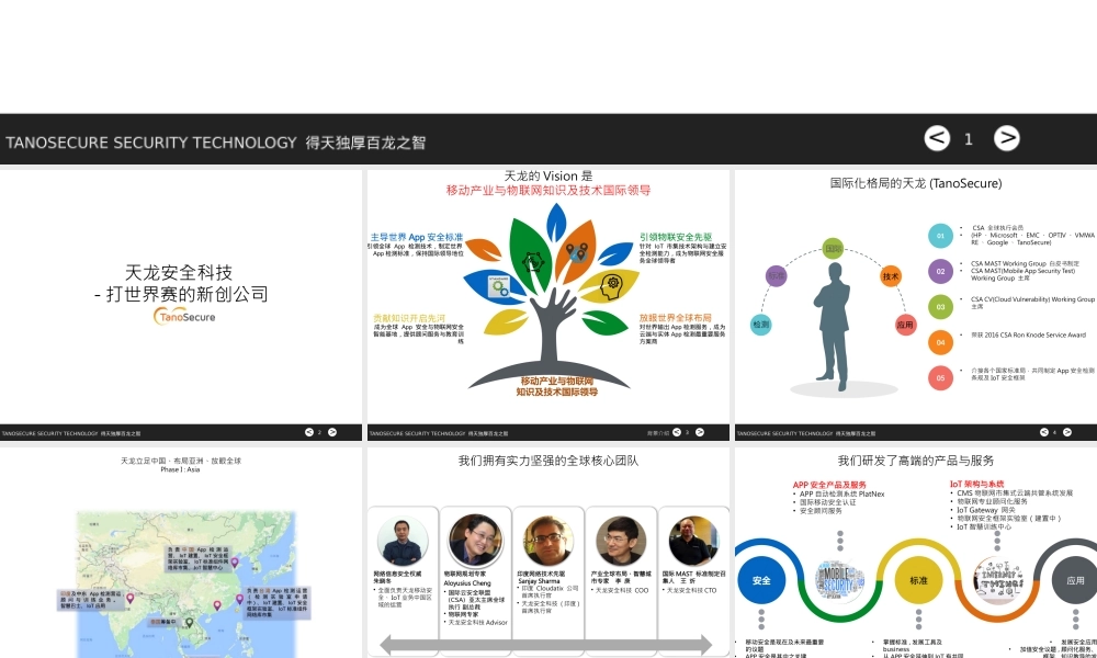 天龙移动产业与物联网知识及技术国际领导.商业计划书