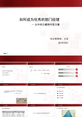 如何成为优秀的部门经理XXXX1019